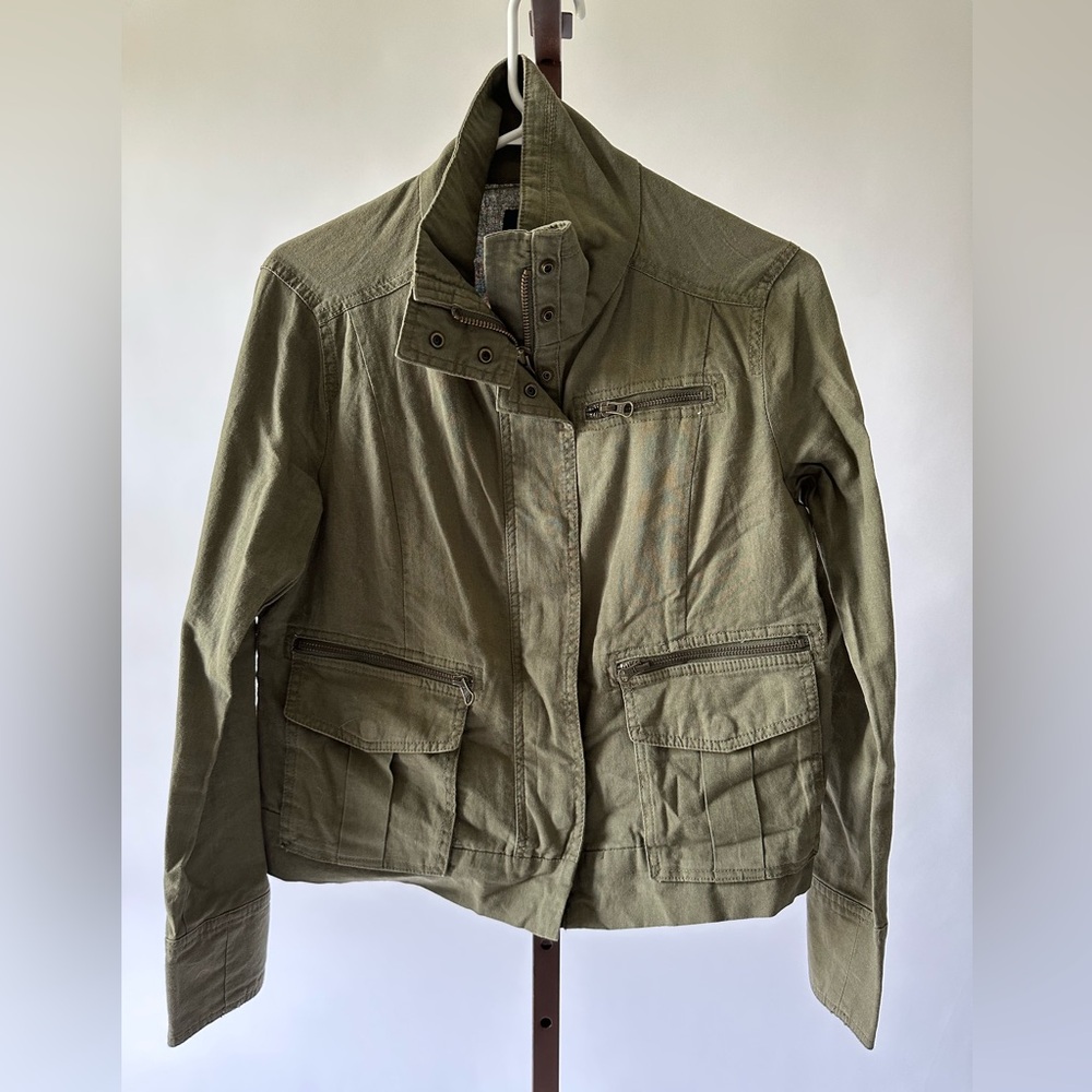 GAP Olive Green Military Style Jacket (Size XS)